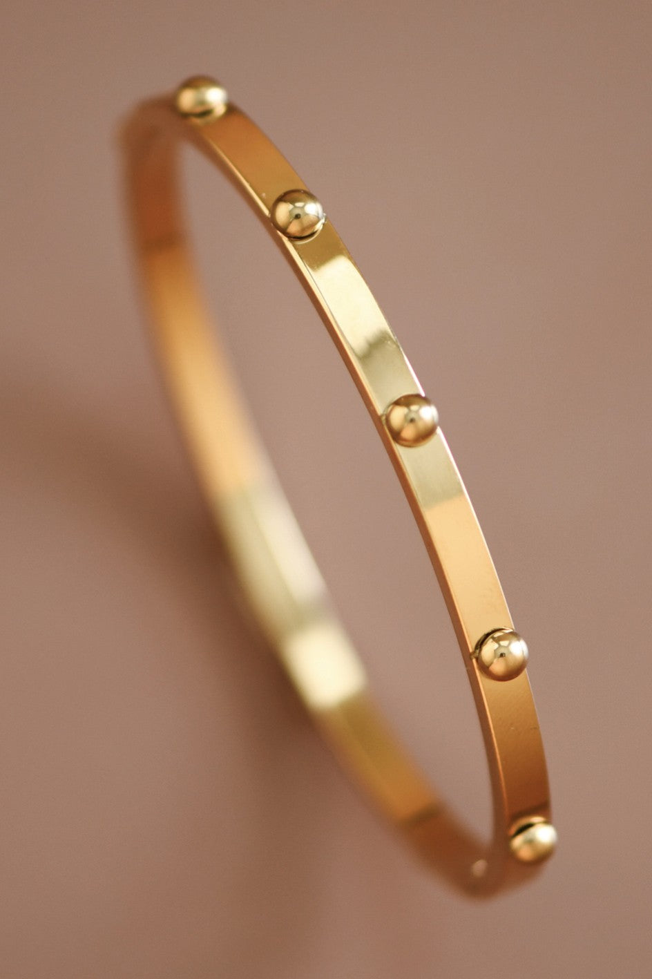 18K Hinged Stainless Bangle