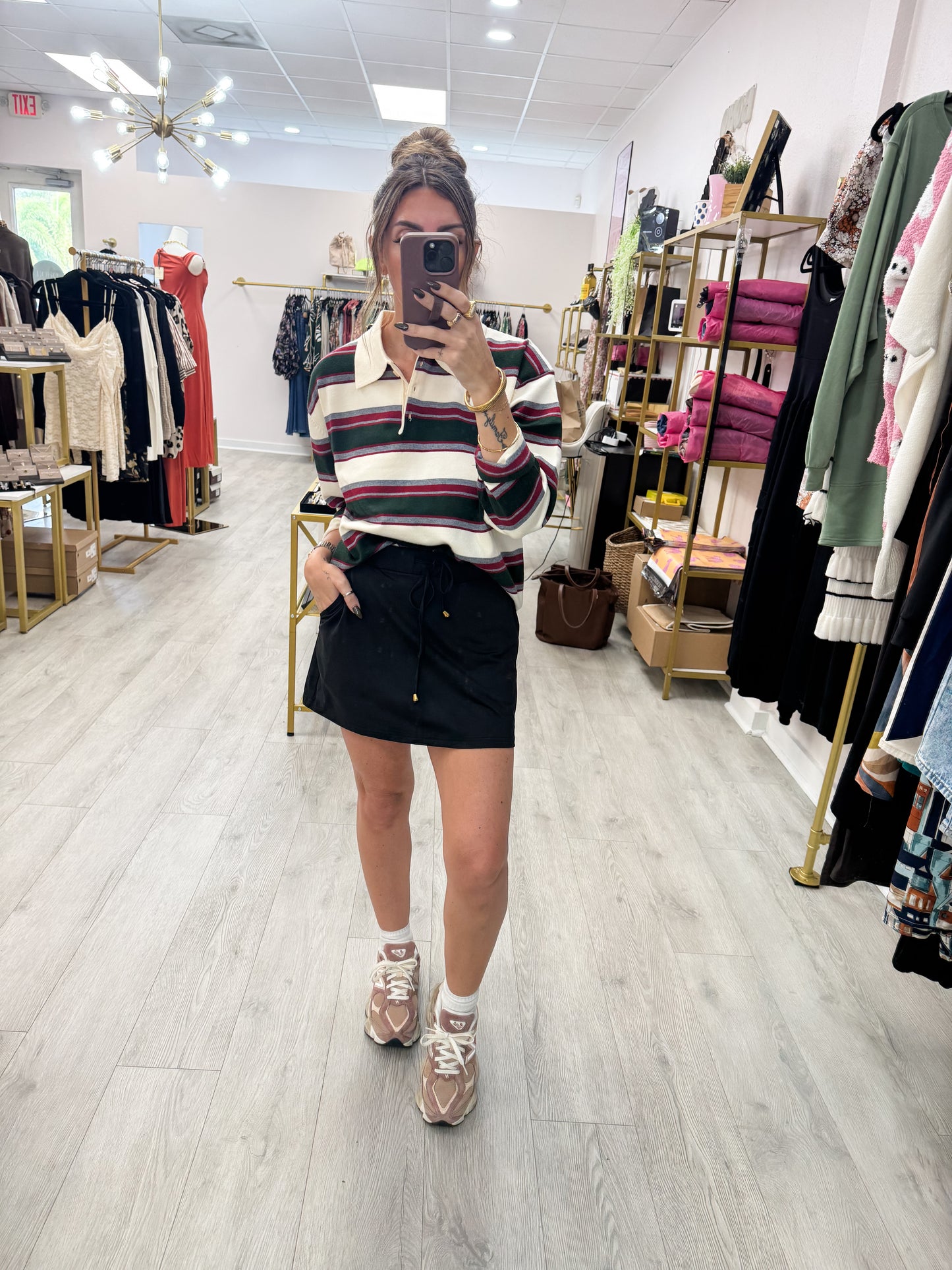 Mountain Peak Striped Top