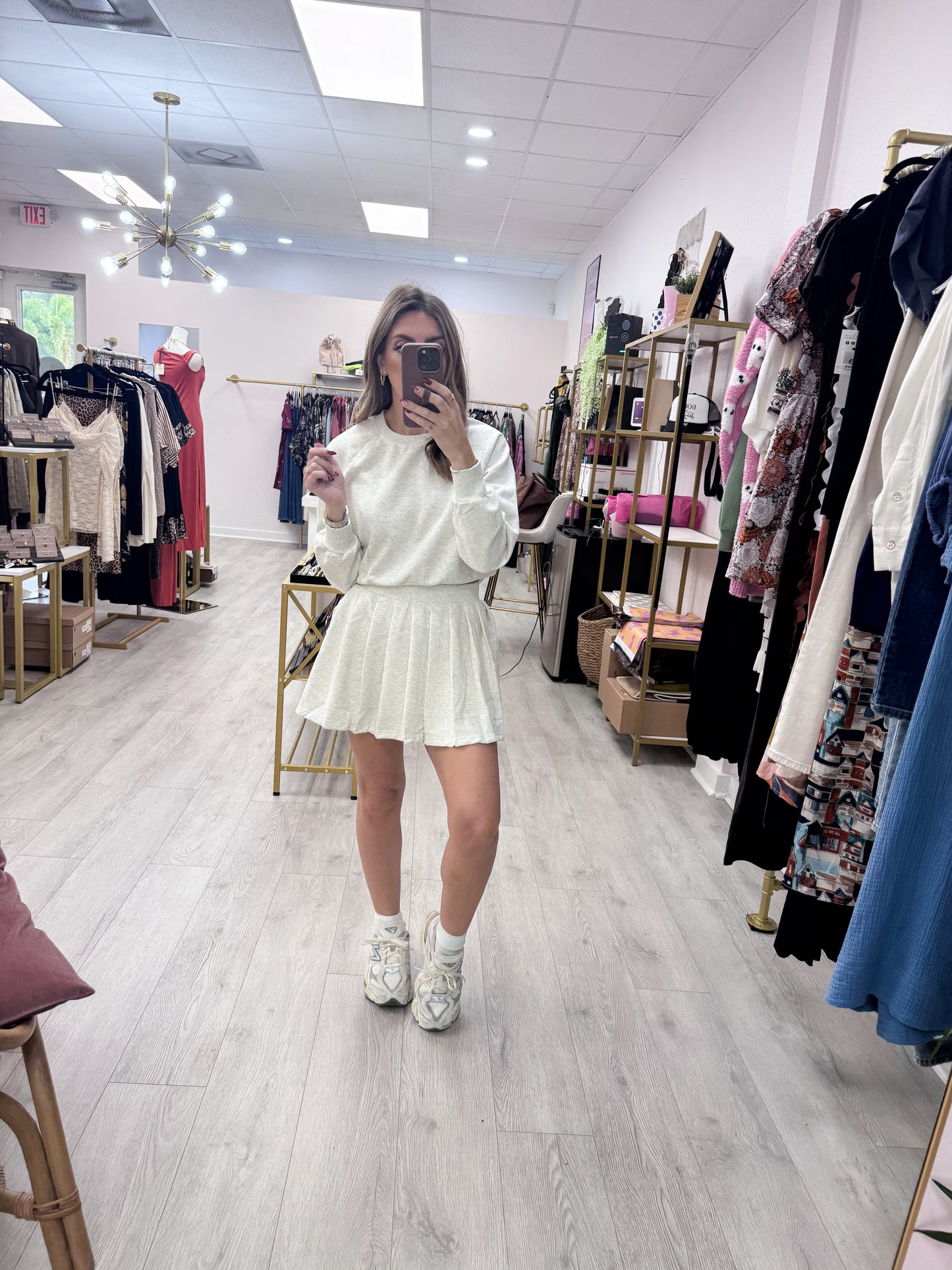 Crewneck & Skort Set