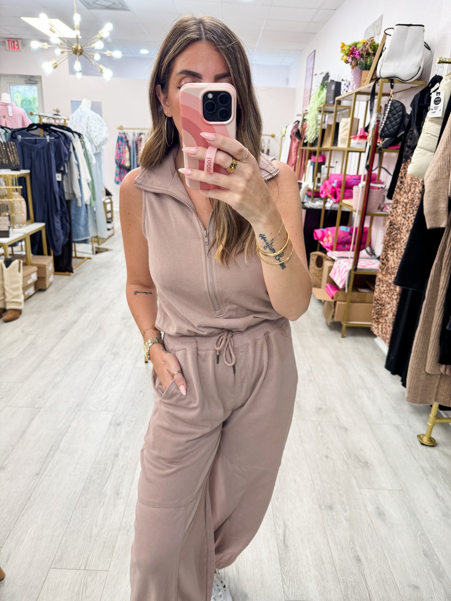 Mocha Jumpsuit