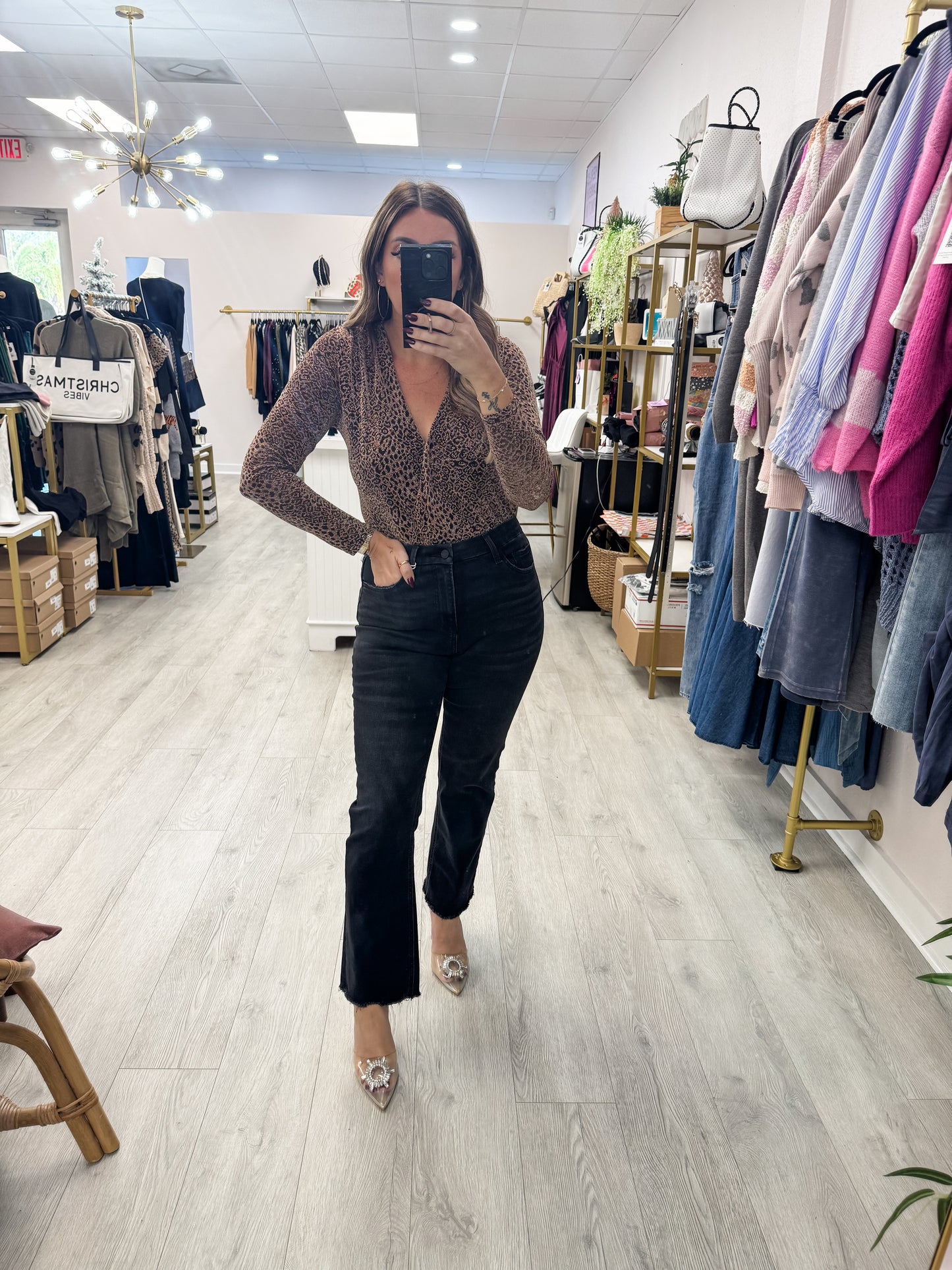 Leopard Lurex Bodysuit