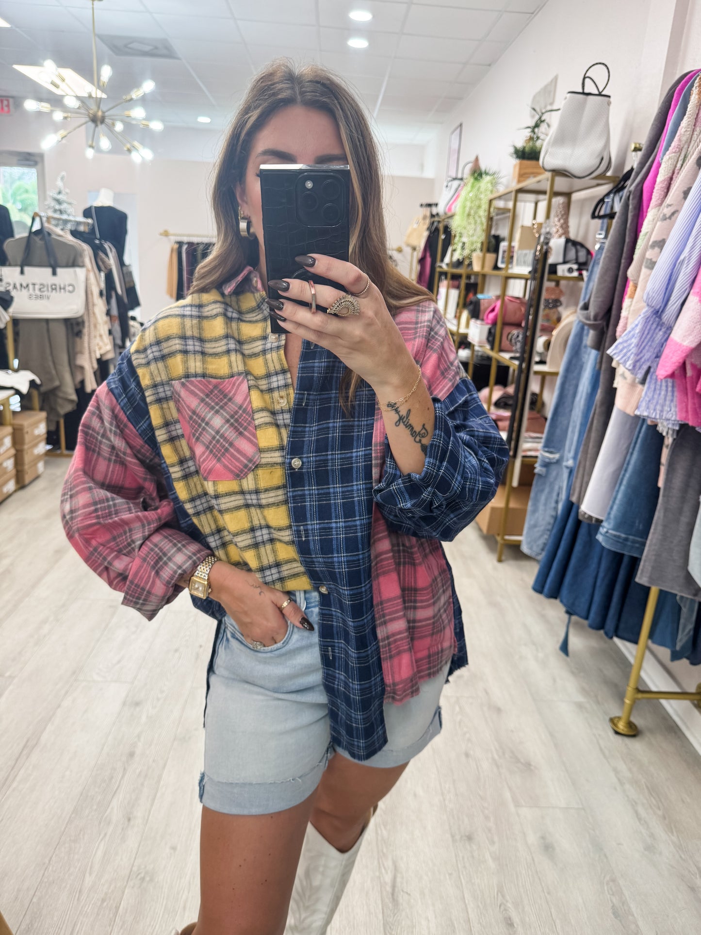 Neela Multi Plaid Flannel