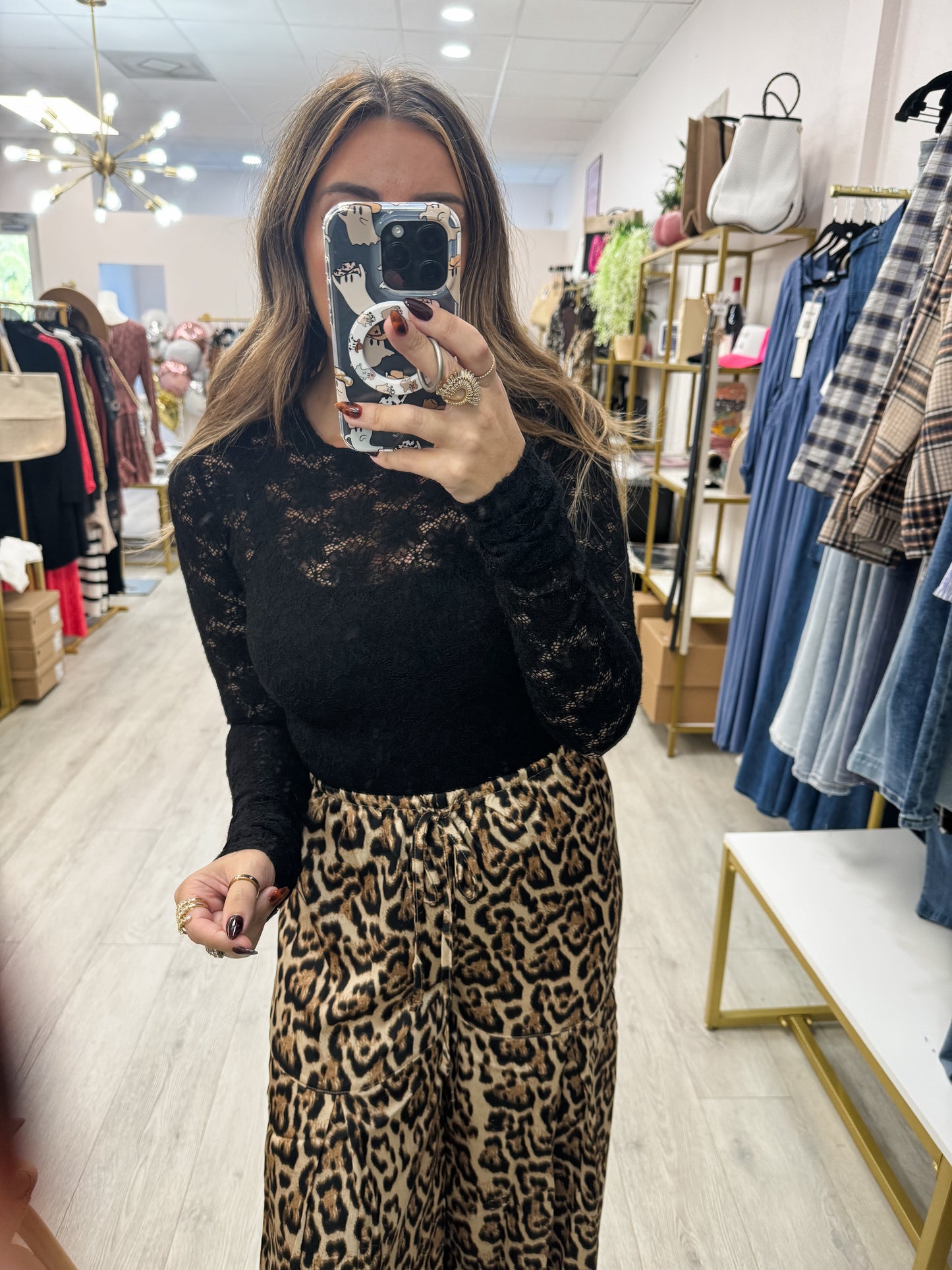 Floral Lace Long Sleeve Top