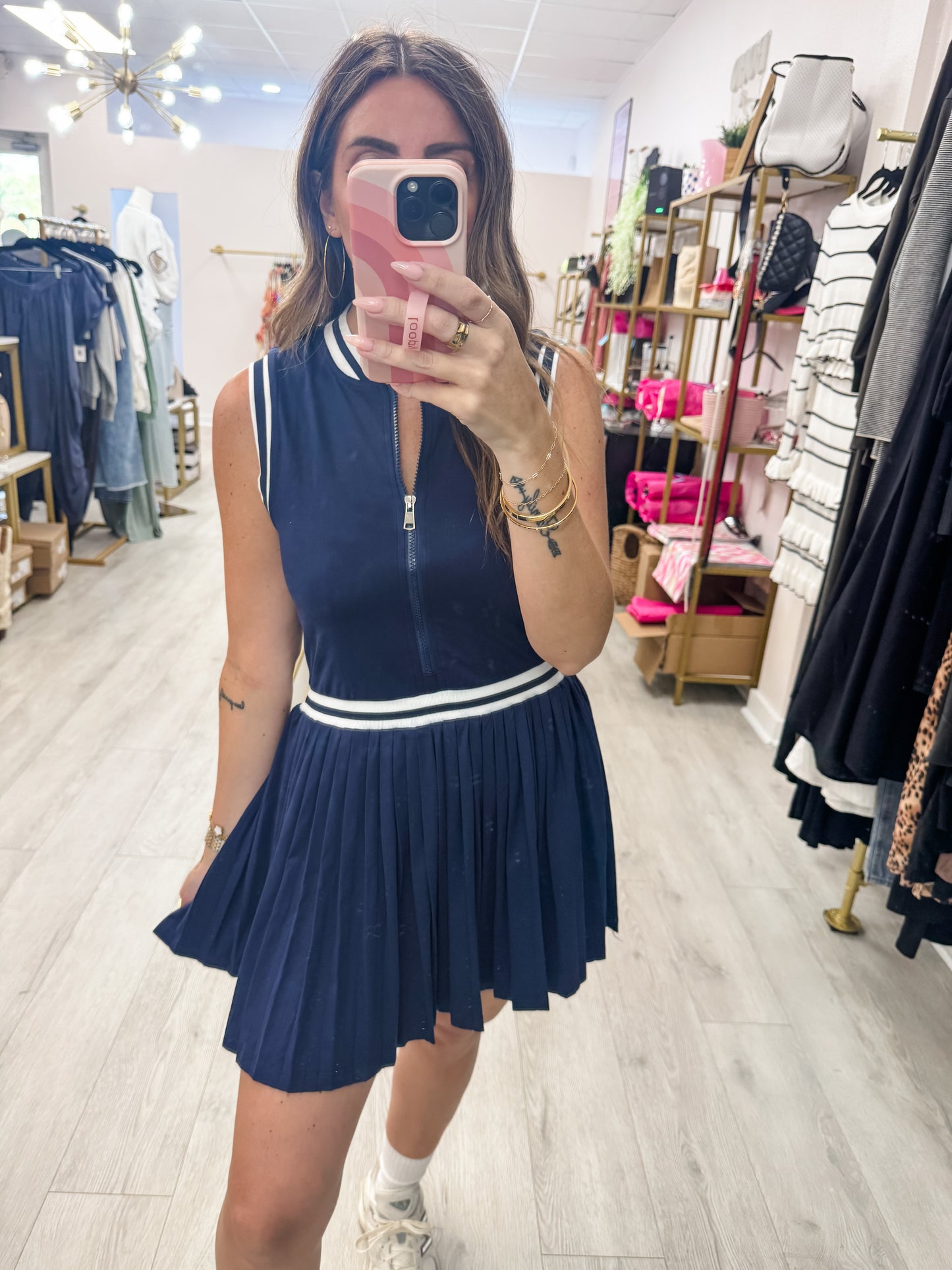 Navy Tennis Skort Dress