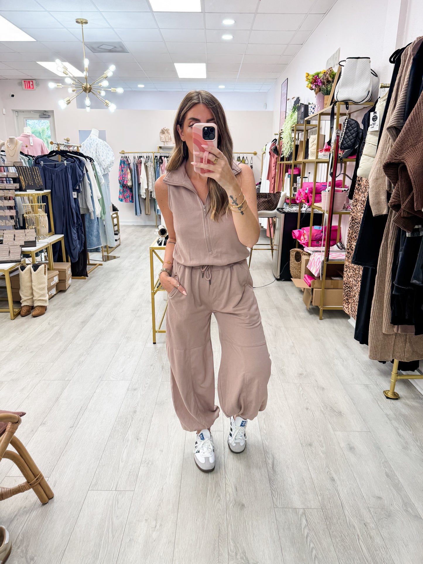 Mocha Jumpsuit