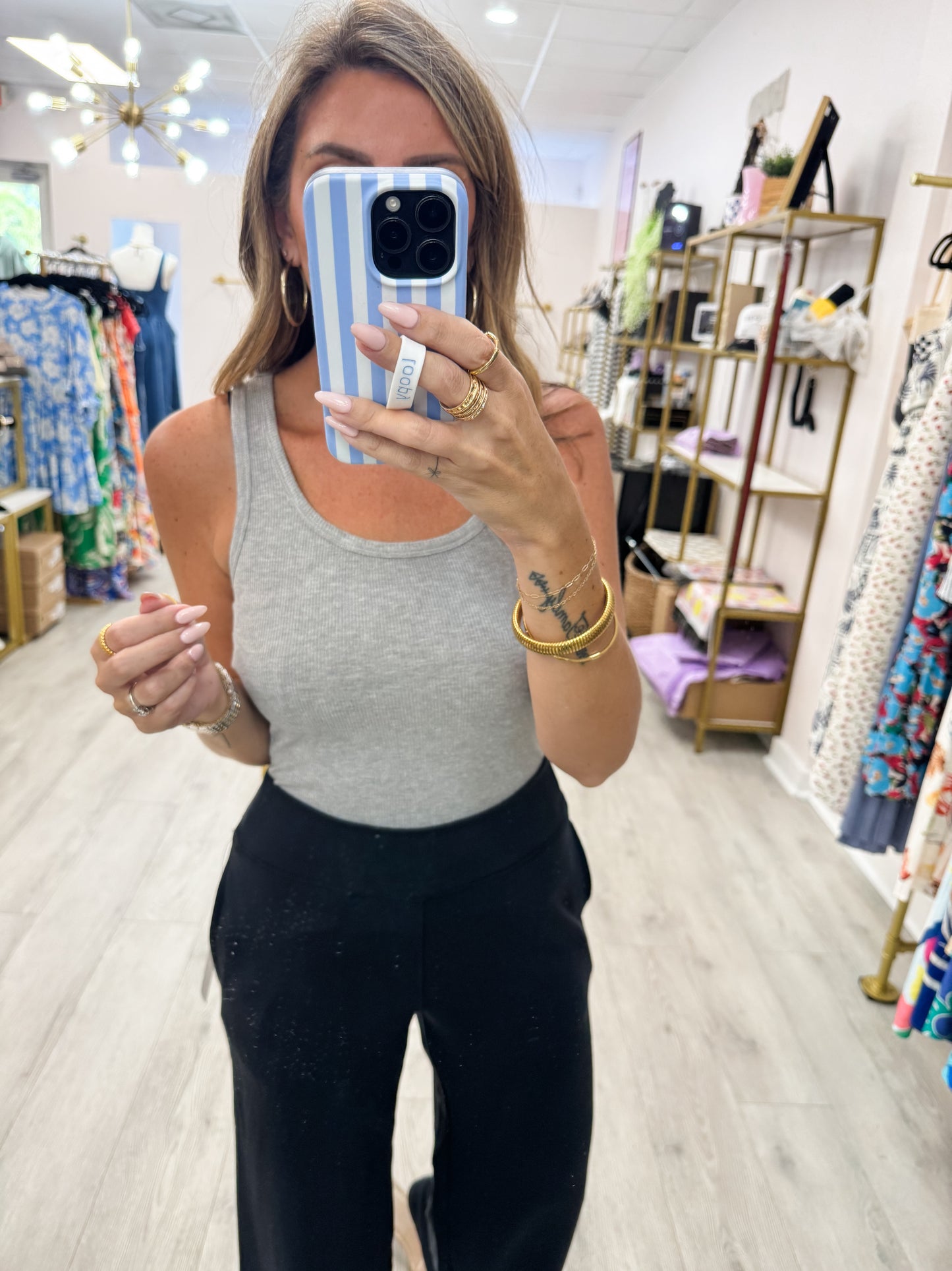 Heather Gray Slim Fit Tank Top
