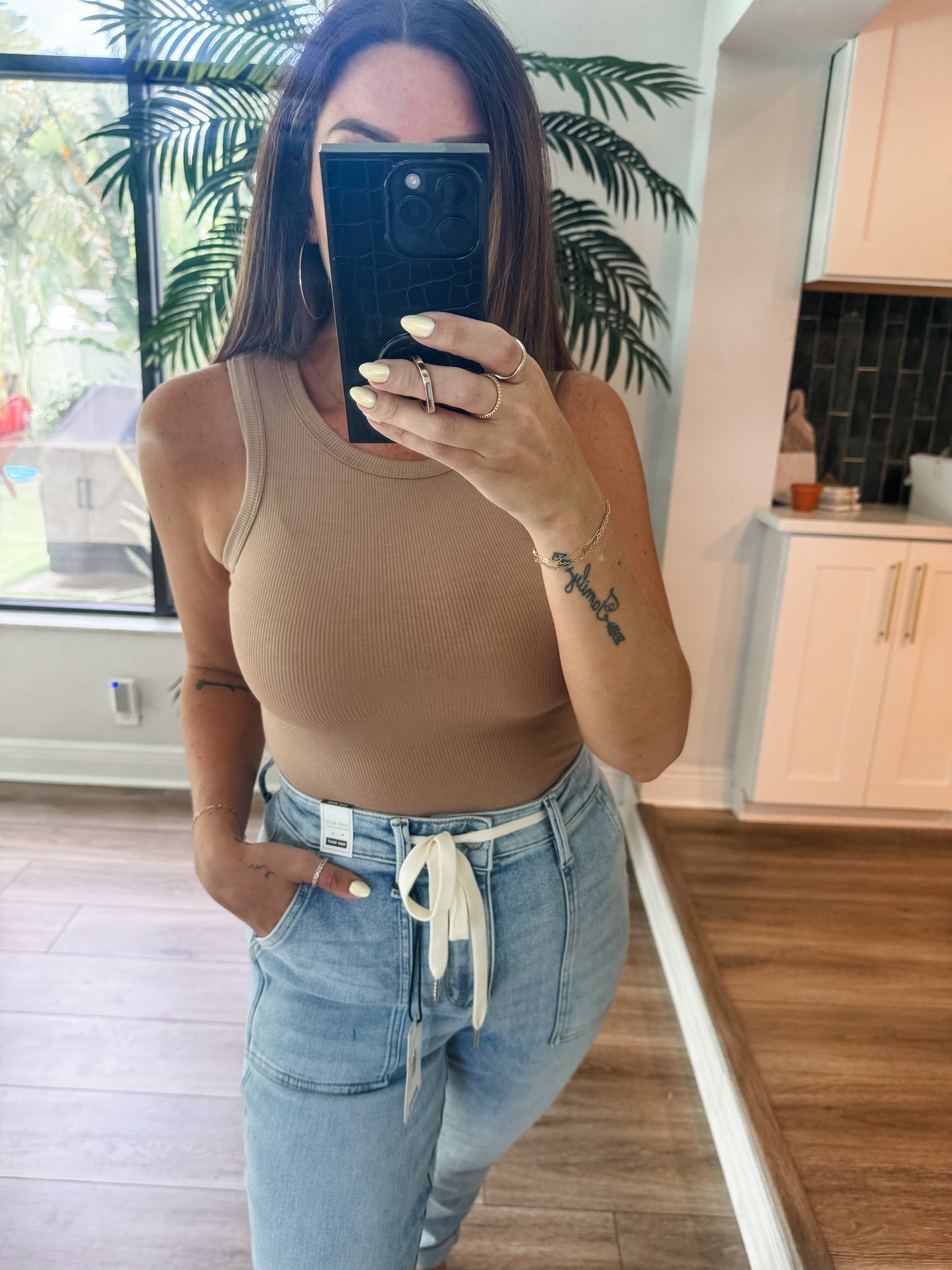 The Washed Seamless Ribbed Tank