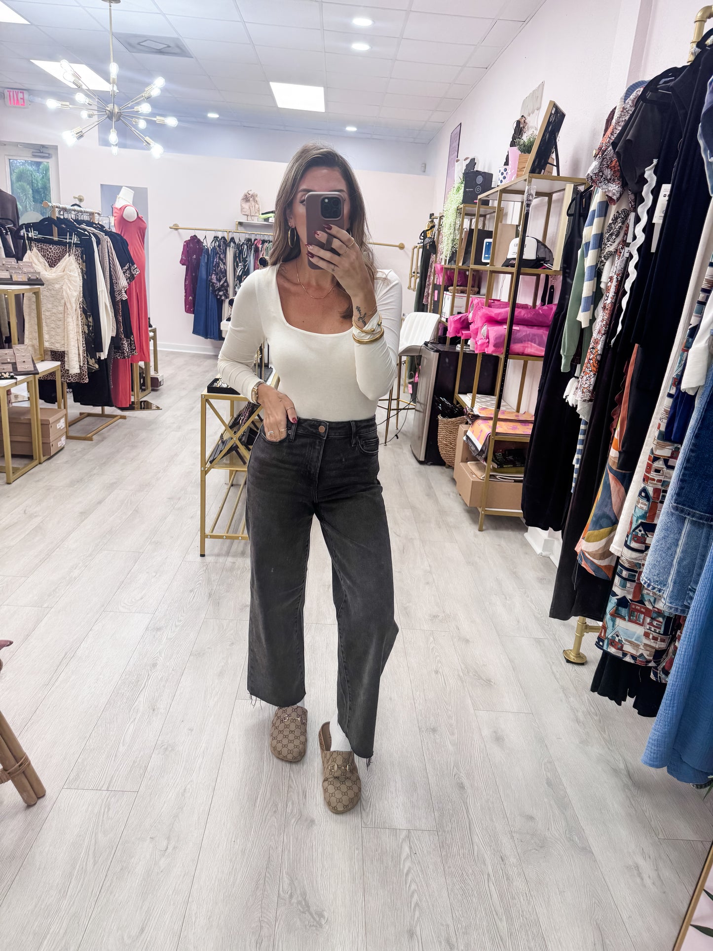 Basic Cream Long Sleeve Bodysuit