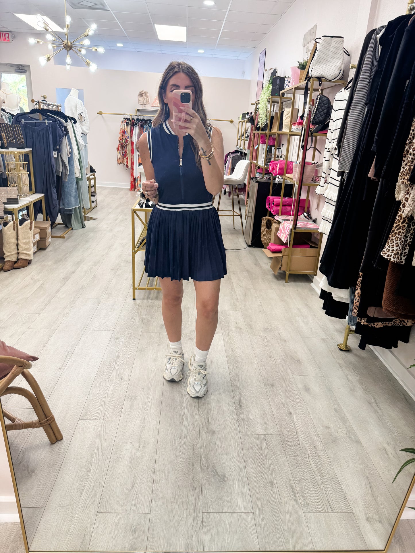 Navy Tennis Skort Dress