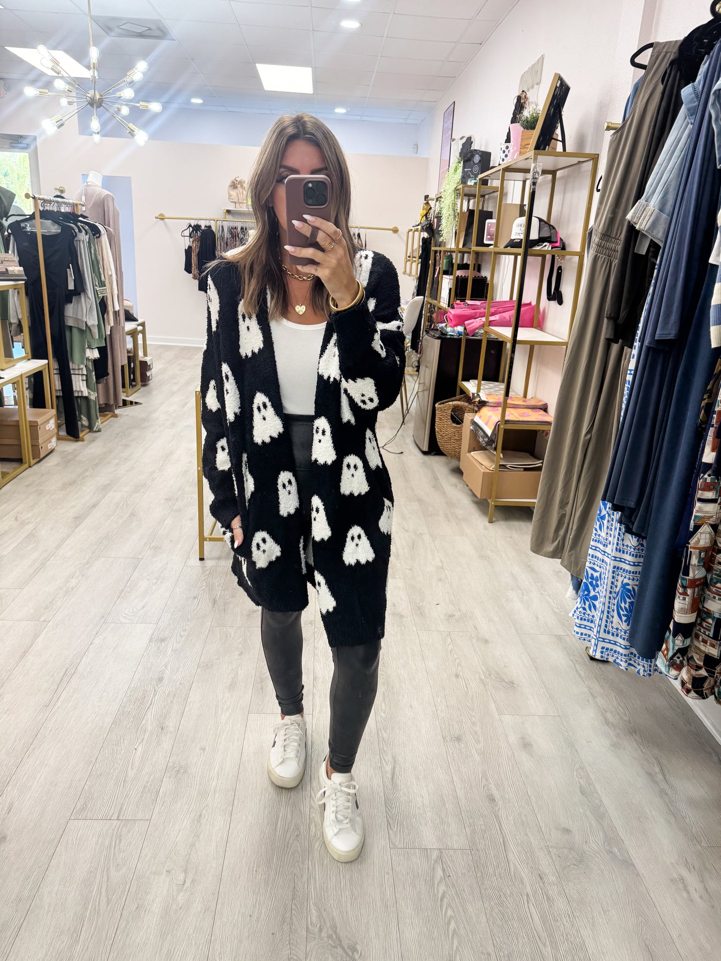 Black & White Reversible Ghost Cardigan
