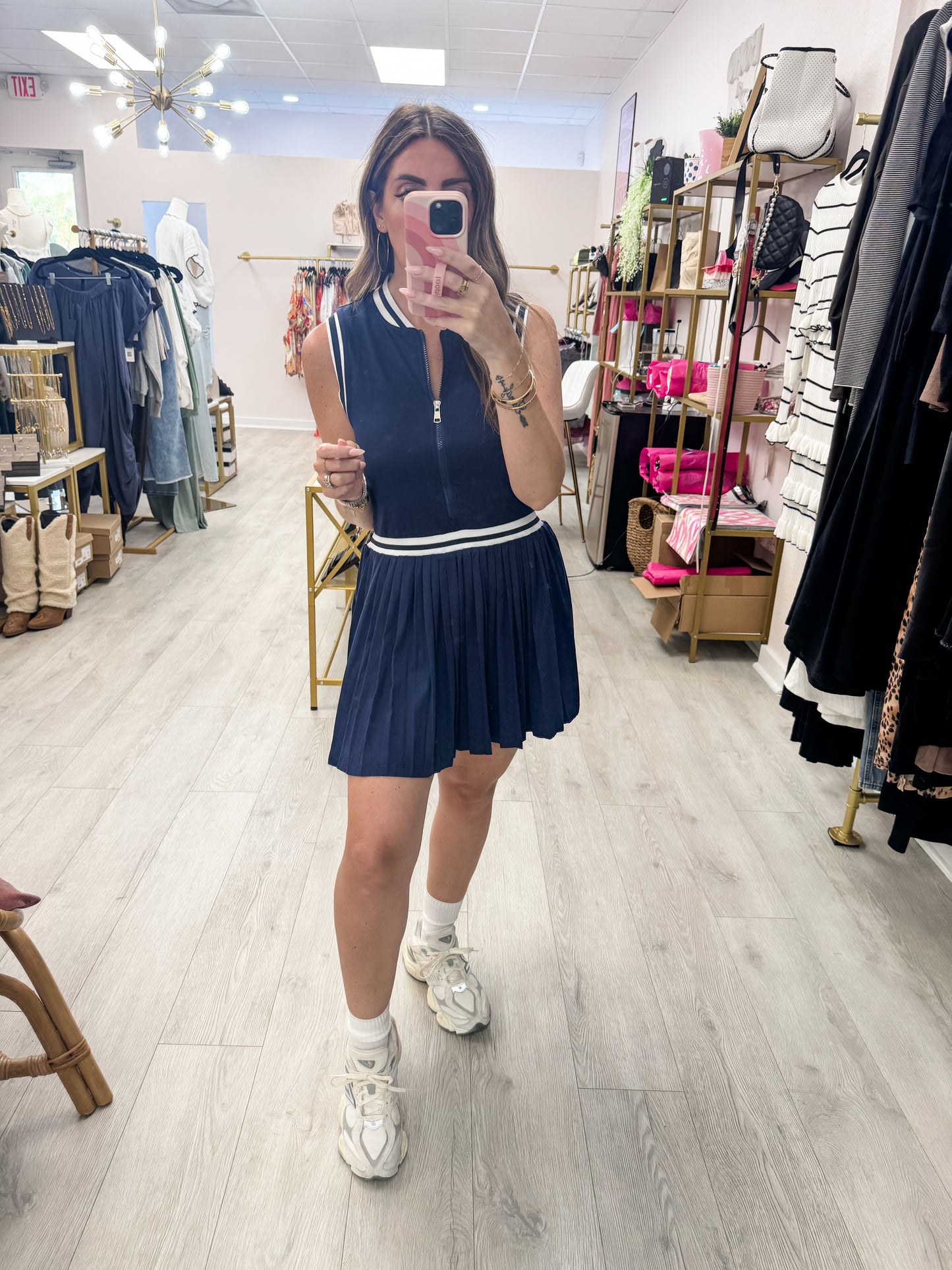 Navy Tennis Skort Dress