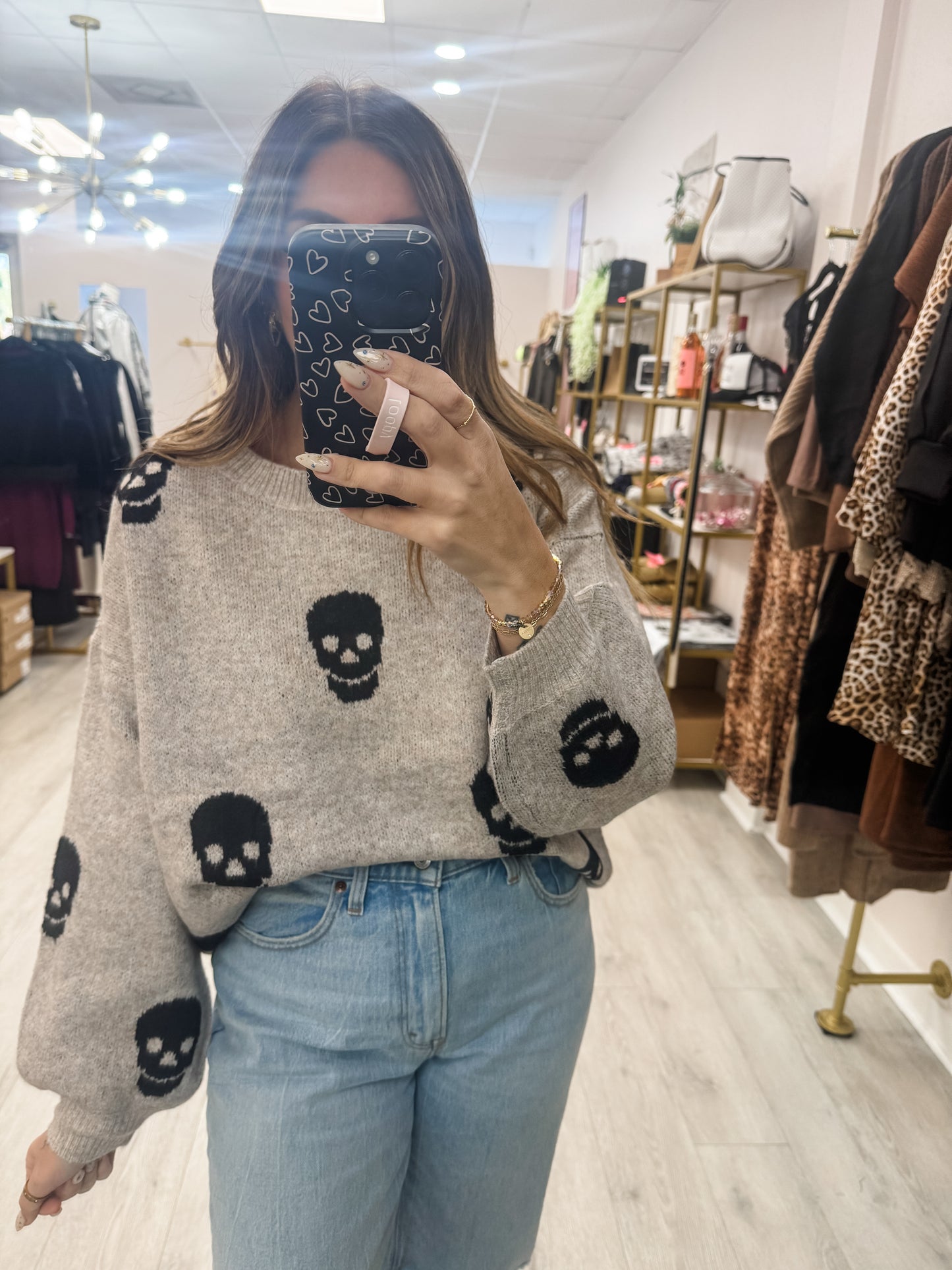 Skull Pattern Sweater