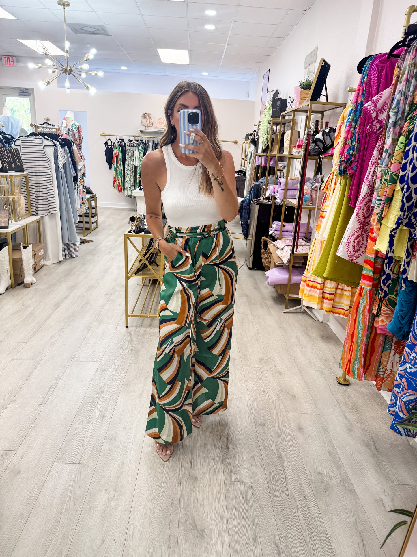 Ribbed Racerback Tank Top