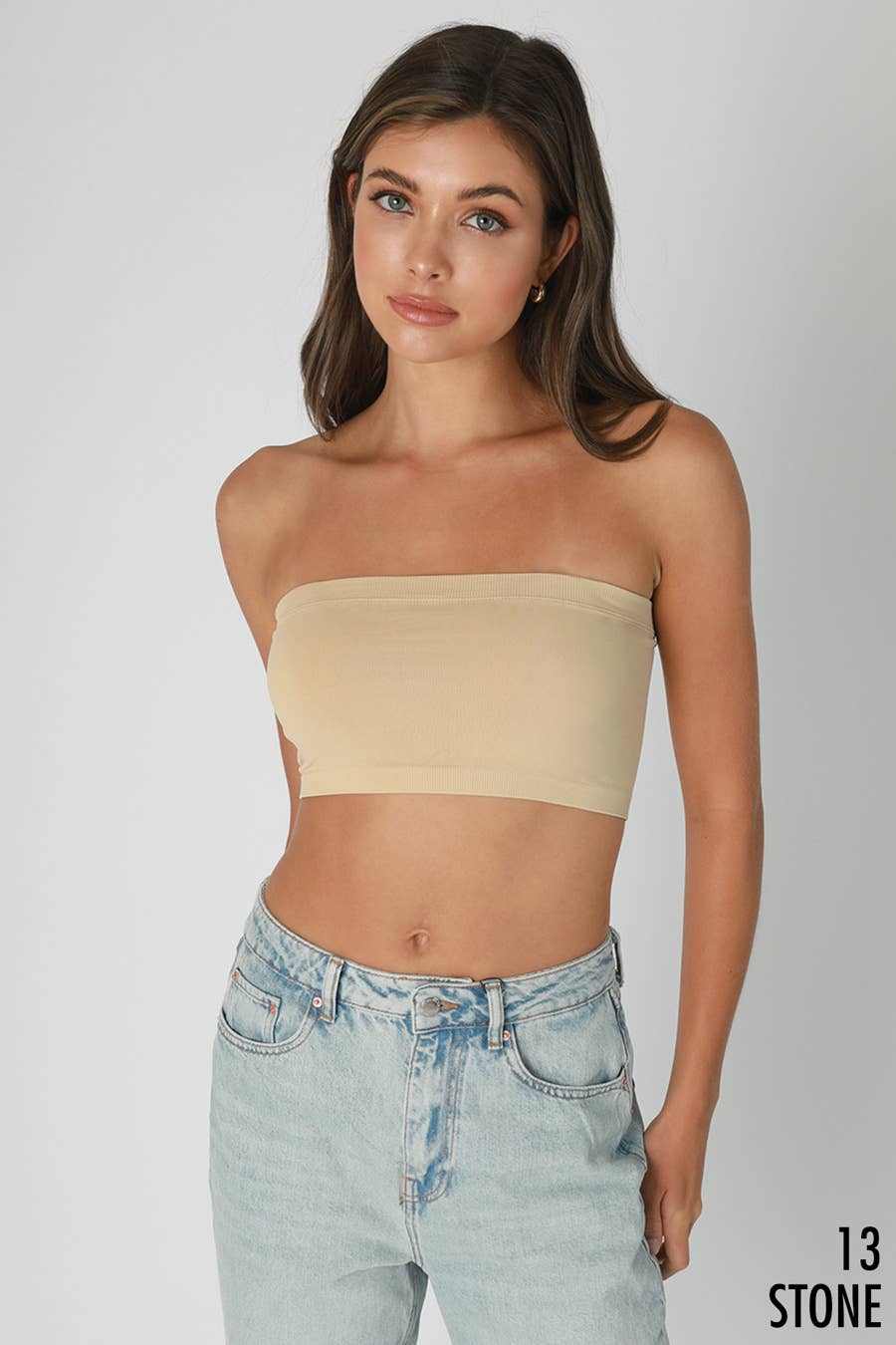 Stone Bandeau Top