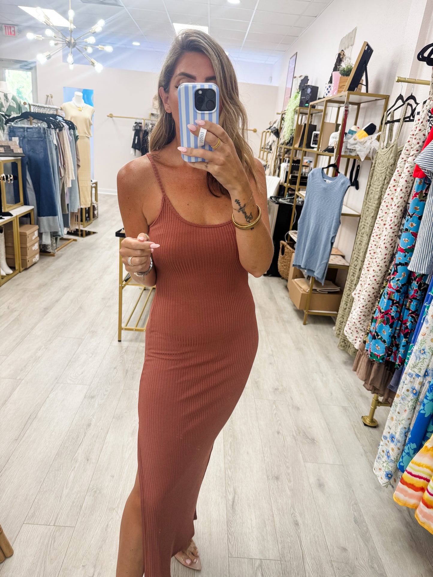 Antique Rose Bodycon Dress