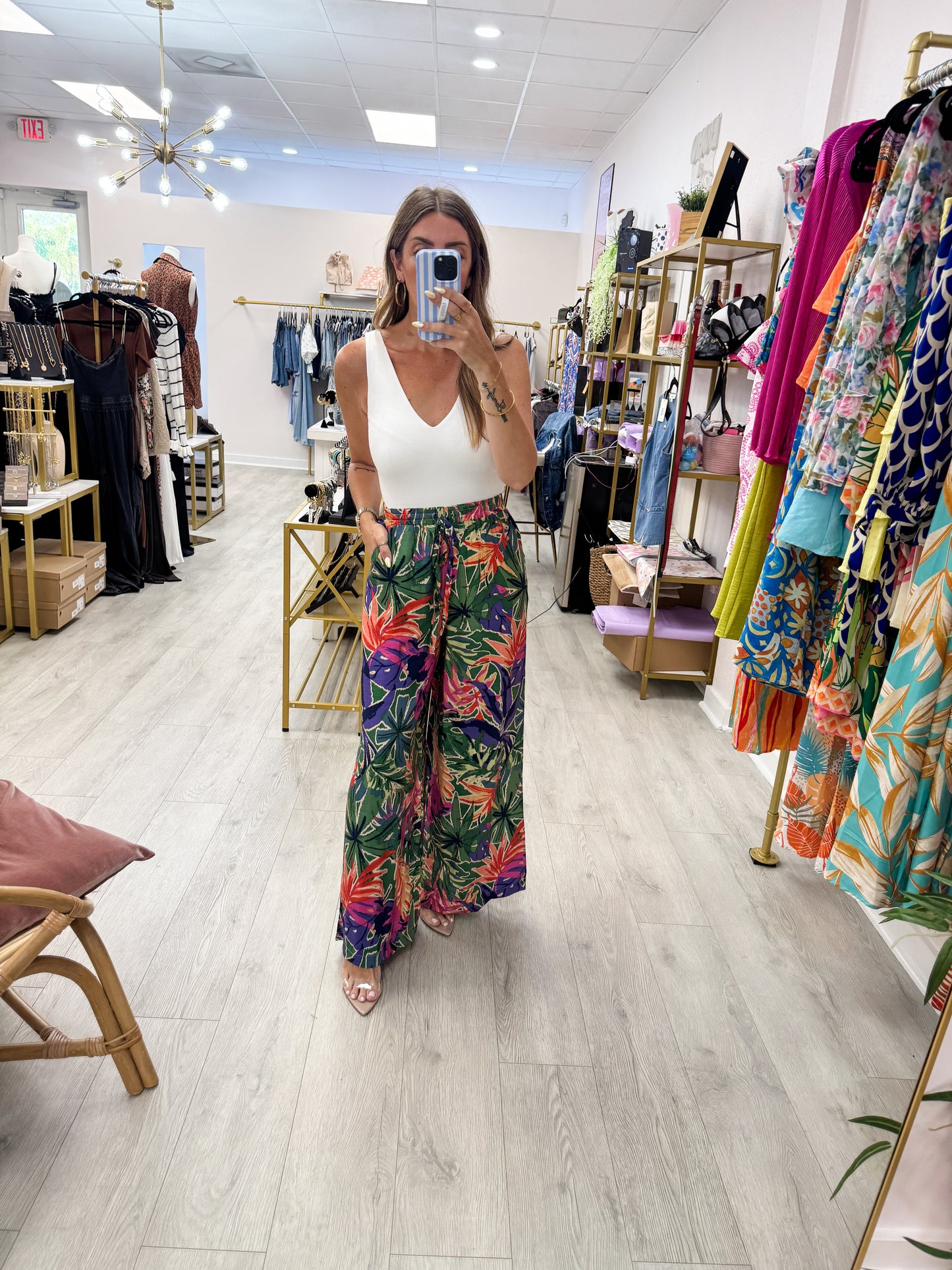 Hawaii Tropical Print Pants