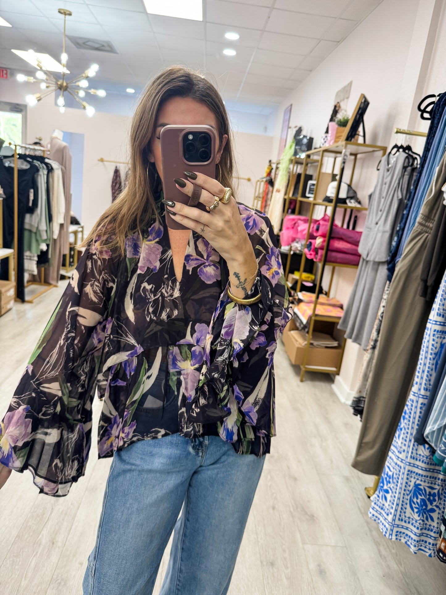 Midnight Iris Top