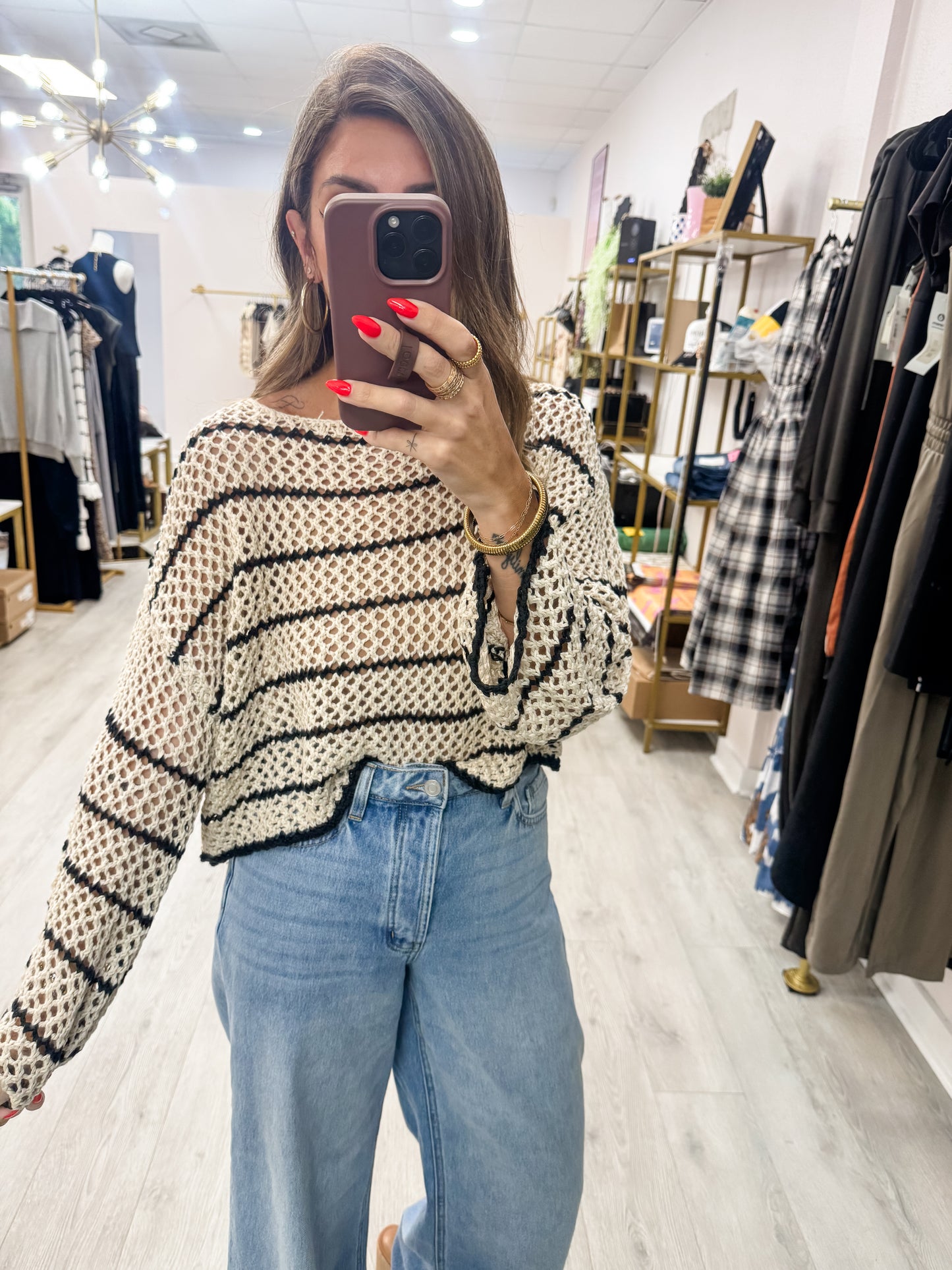 Light Open Weave Sweater