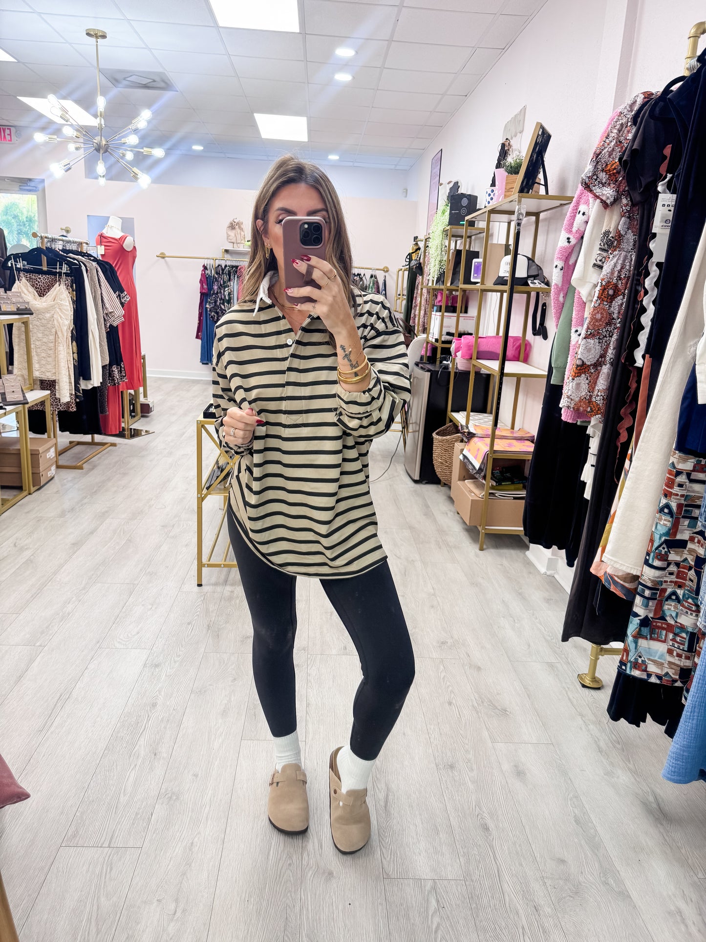 Classic Striped Rugby Polo