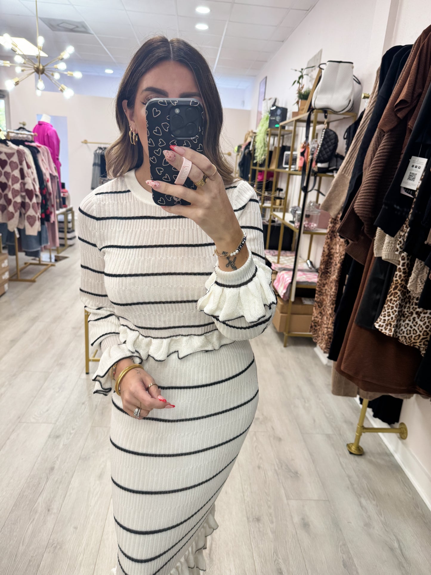 Ruffle Two Piece Set