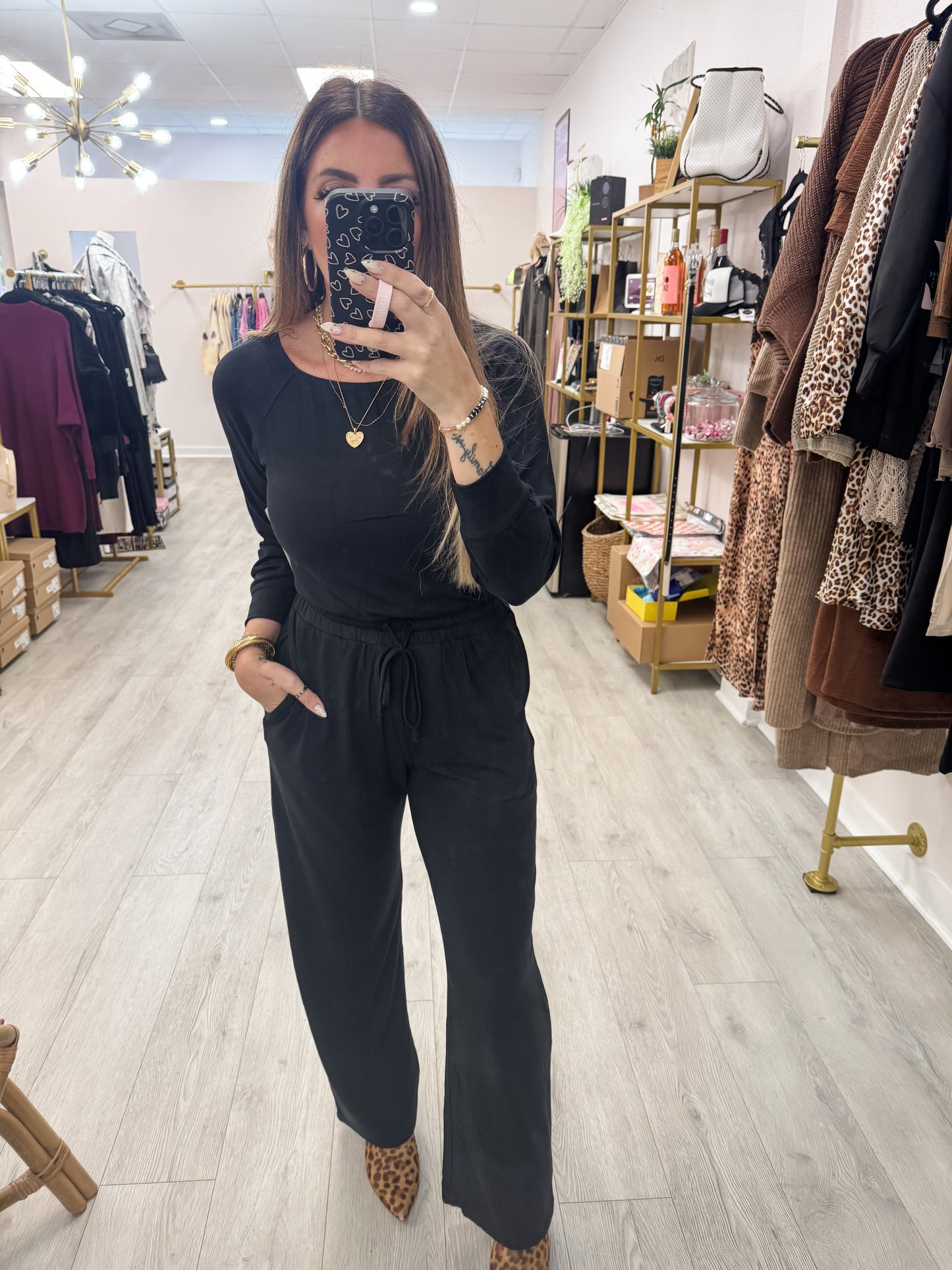 Black Lounge Jumpsuit