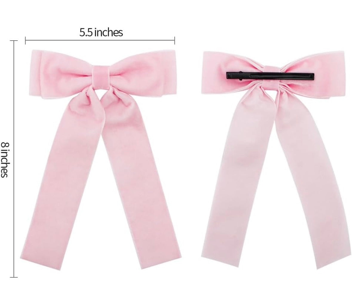 Pink Velvet Bow