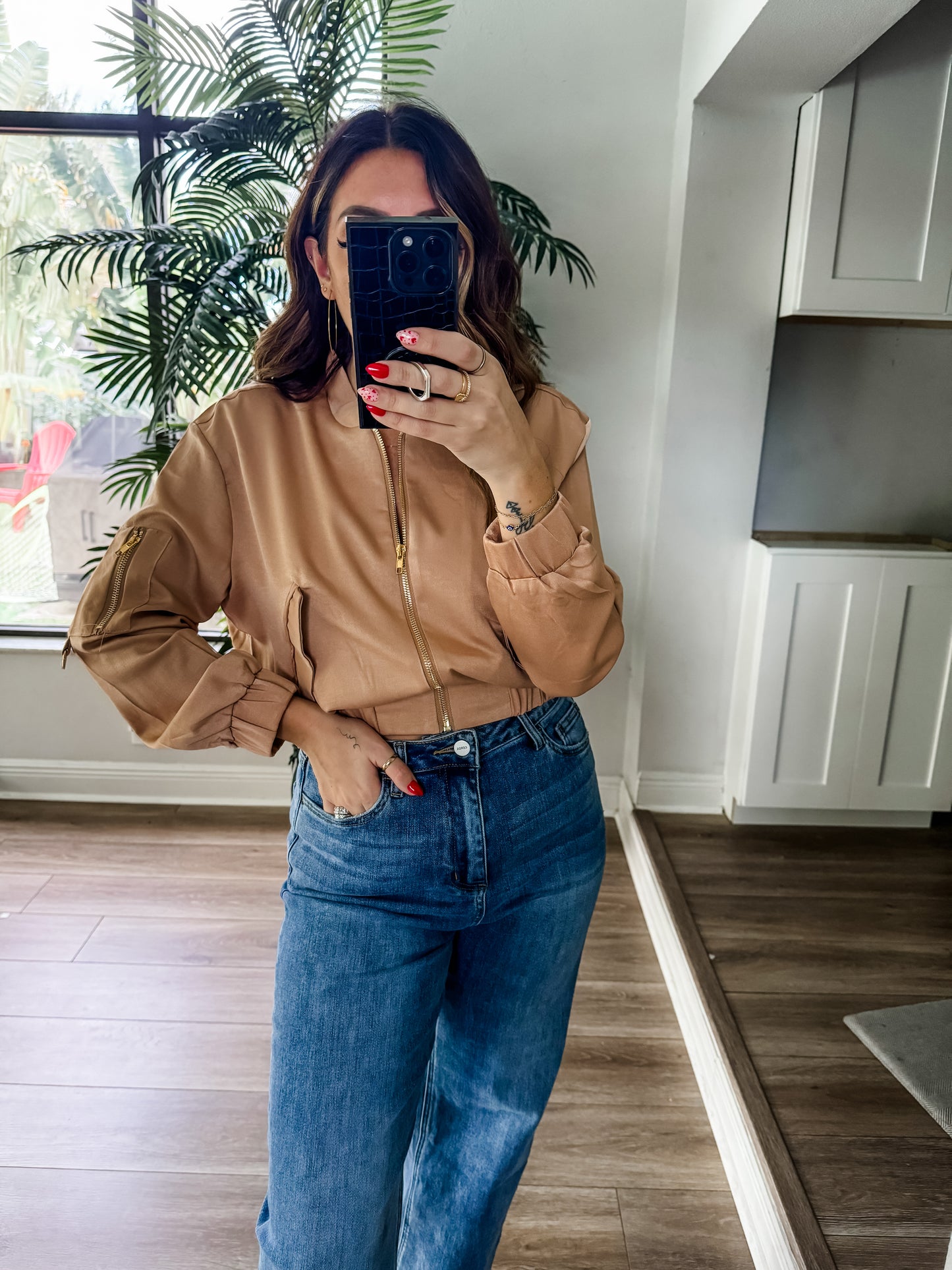 The Satin Bomber Jacket