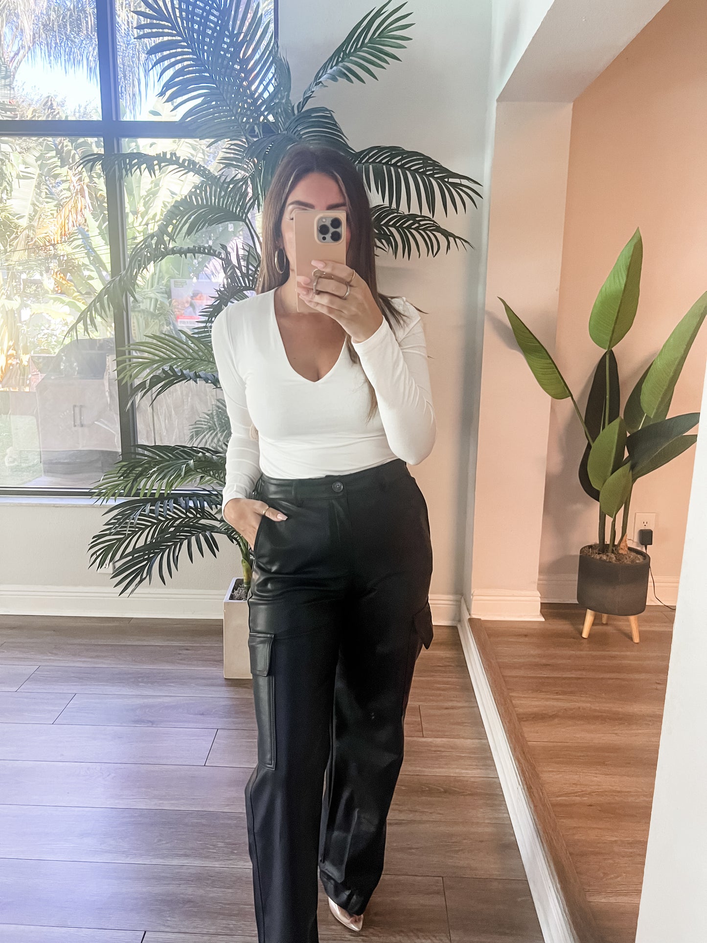 The Roly Leather Cargo Pants