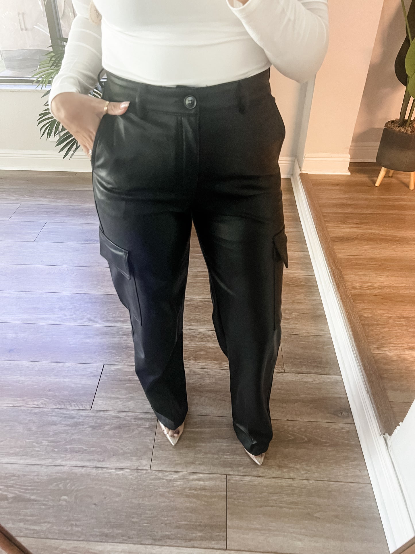 The Roly Leather Cargo Pants