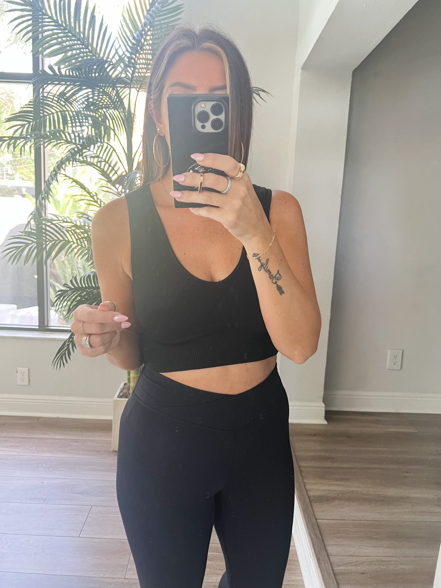 The V Neck Plunge Crop