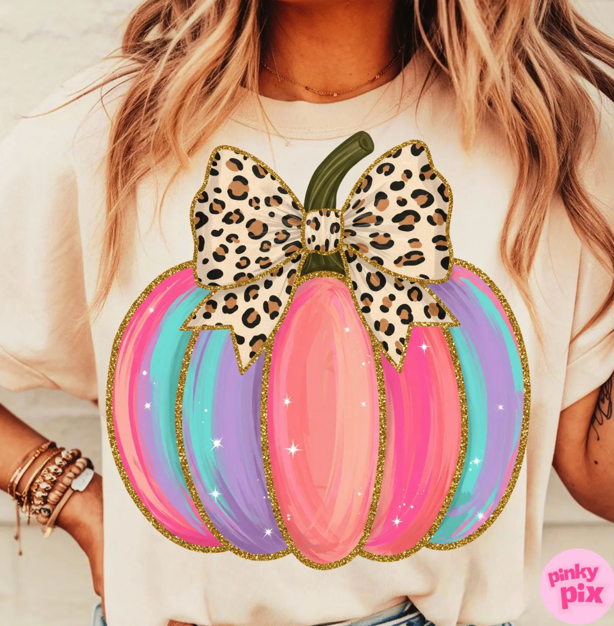 PRE-ORDER Leopard Girly Bow T-SHIRT