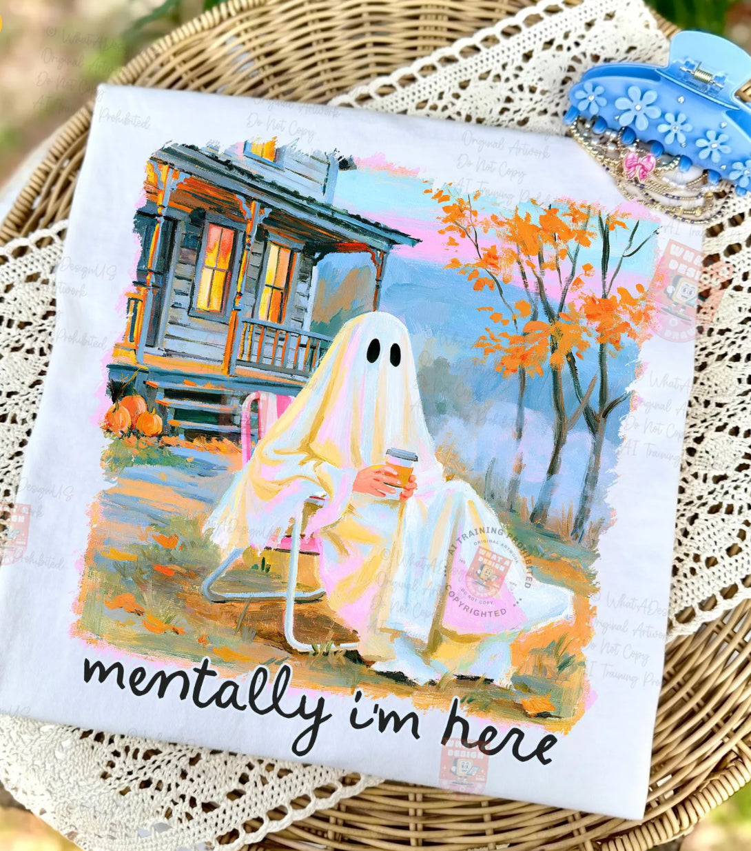 PRE-ORDER Mentally I'm Here Ghost T-SHIRT