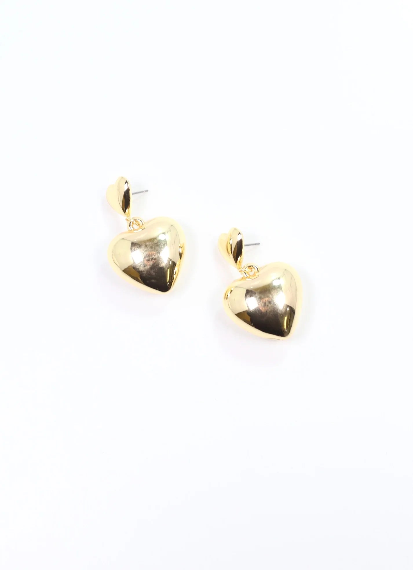 Russo Puff Heart Drop Earring