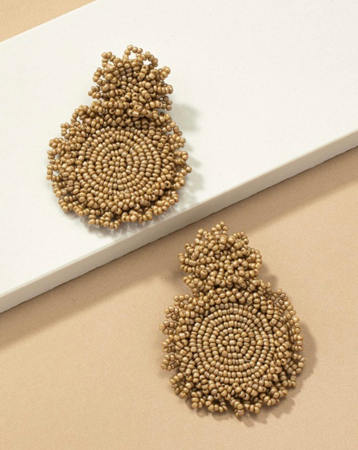 The Bead Disc Drop Earring