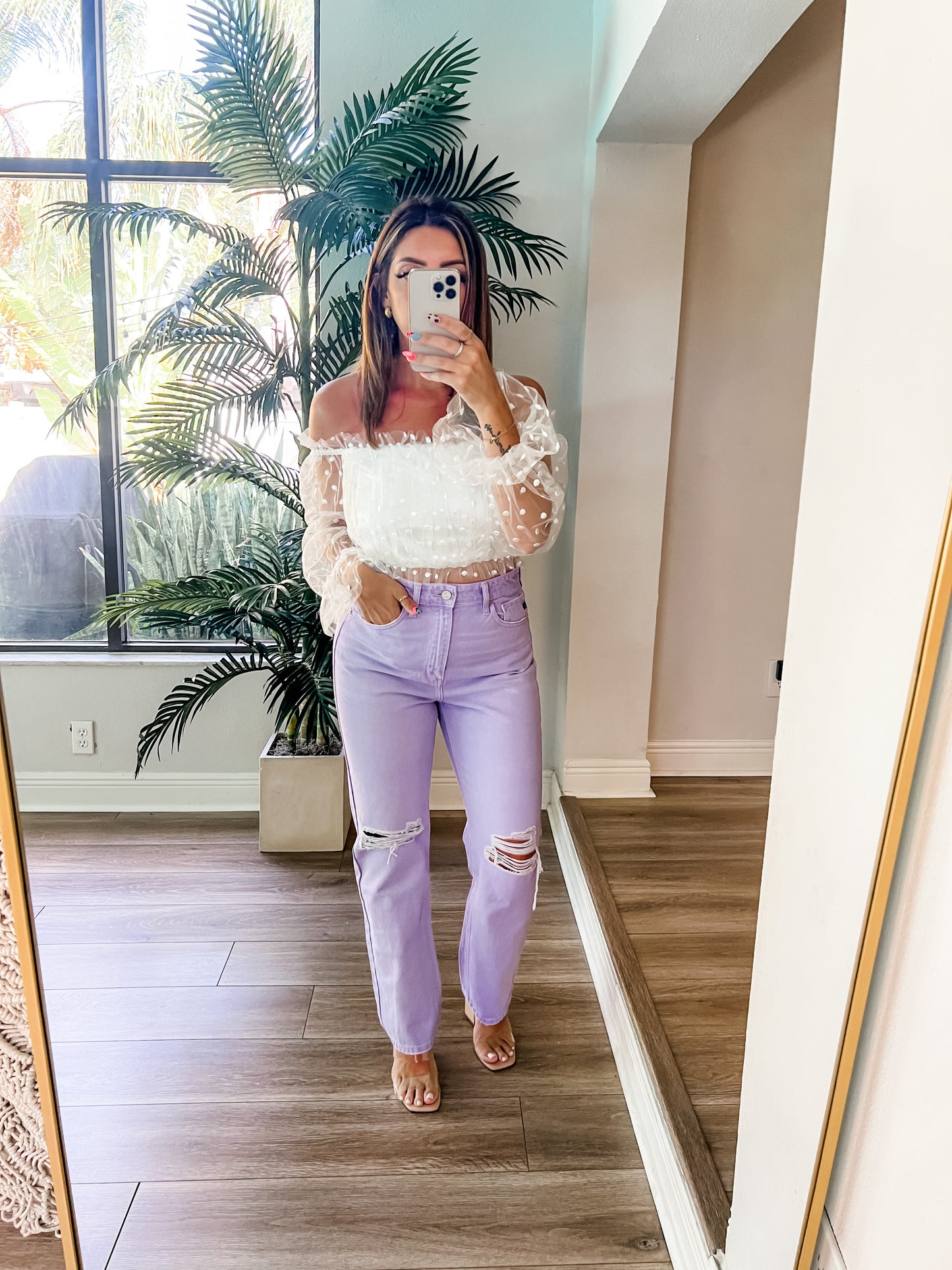 The Lavender Straight Leg Denim
