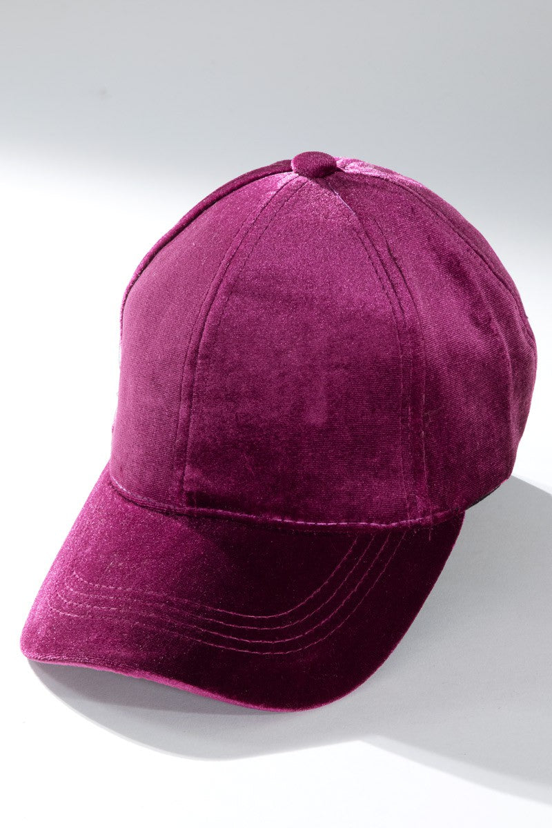 Velvet Baseball Cap