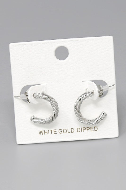 The Rope Hoop Earrings