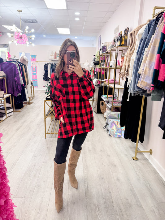 Oversize Flannel with Pockets