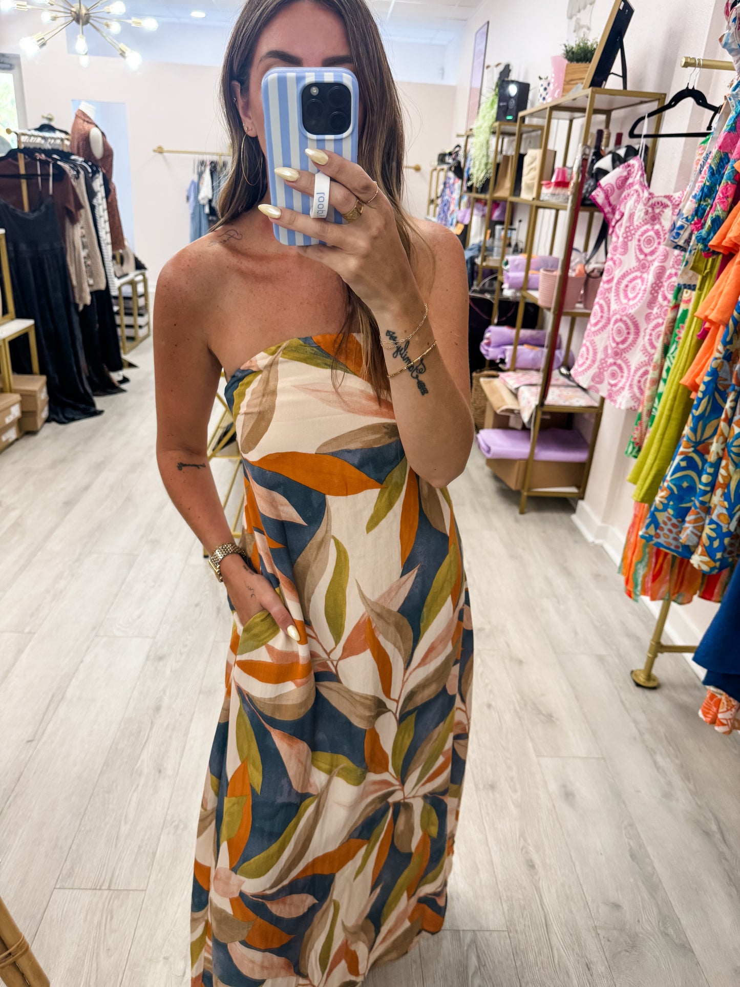 Destination Luxe Tie Back Maxi Dress