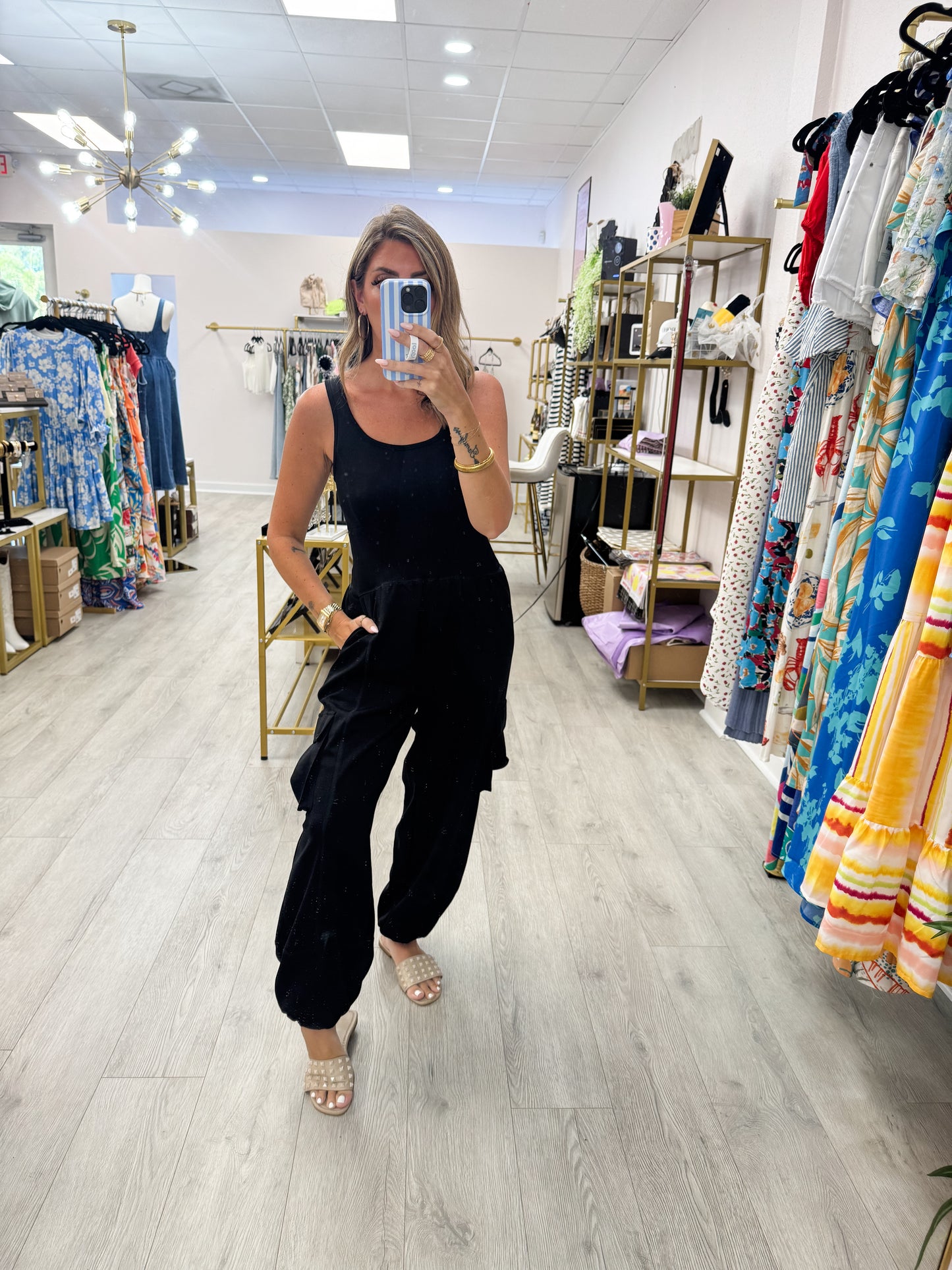 Black All Set Jumpsuit