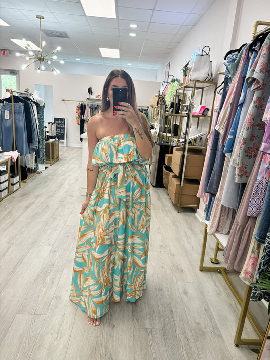 FT-Turquoise Maxi Dress