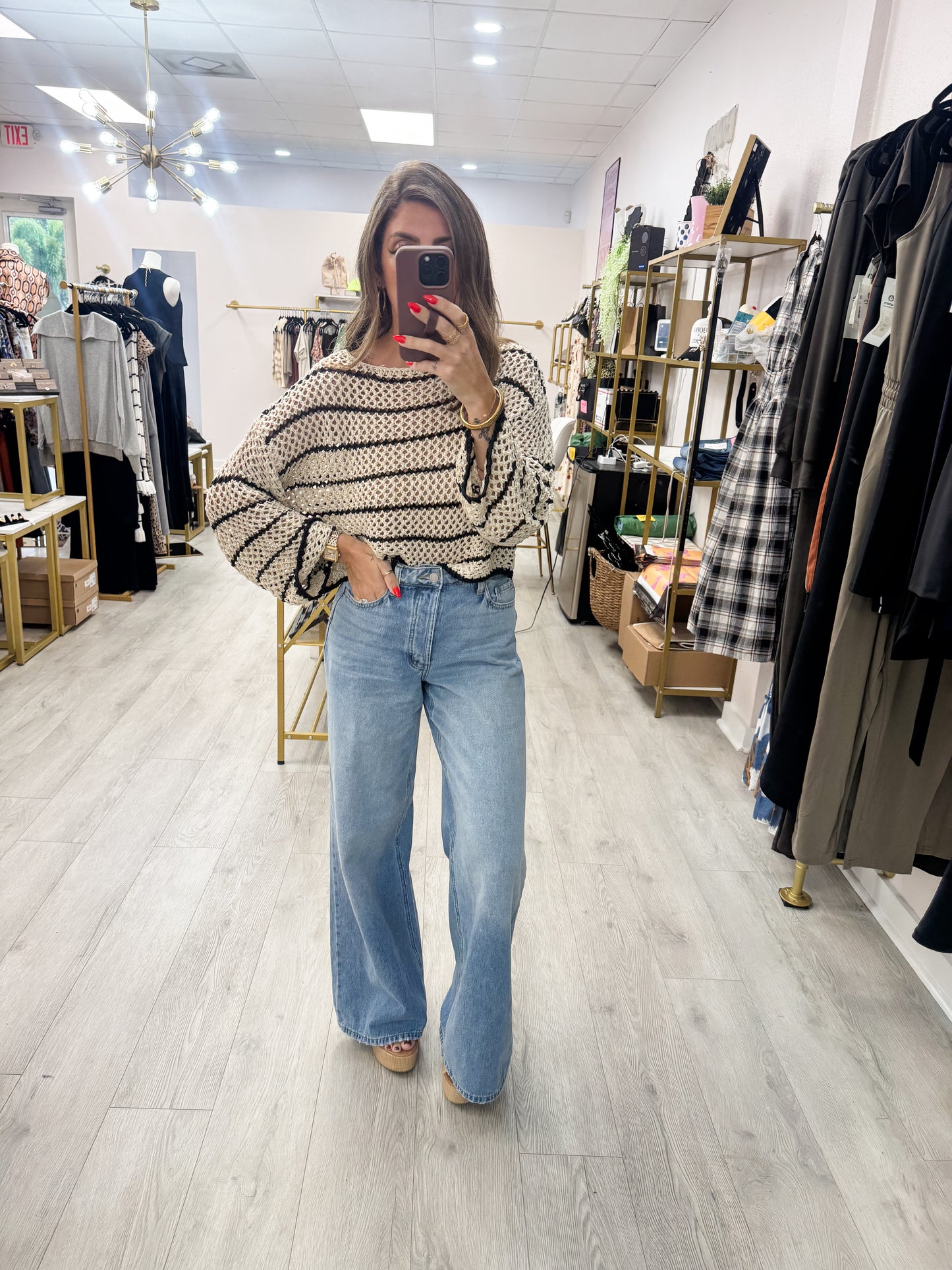 Light Open Weave Sweater
