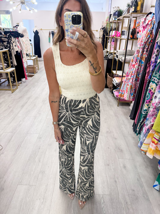 Midnight Palm Tropical Pants