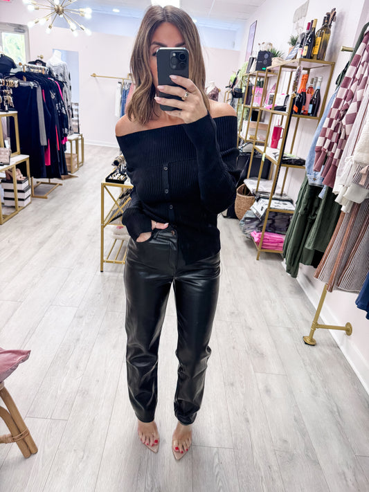 Vegan Leather Pants