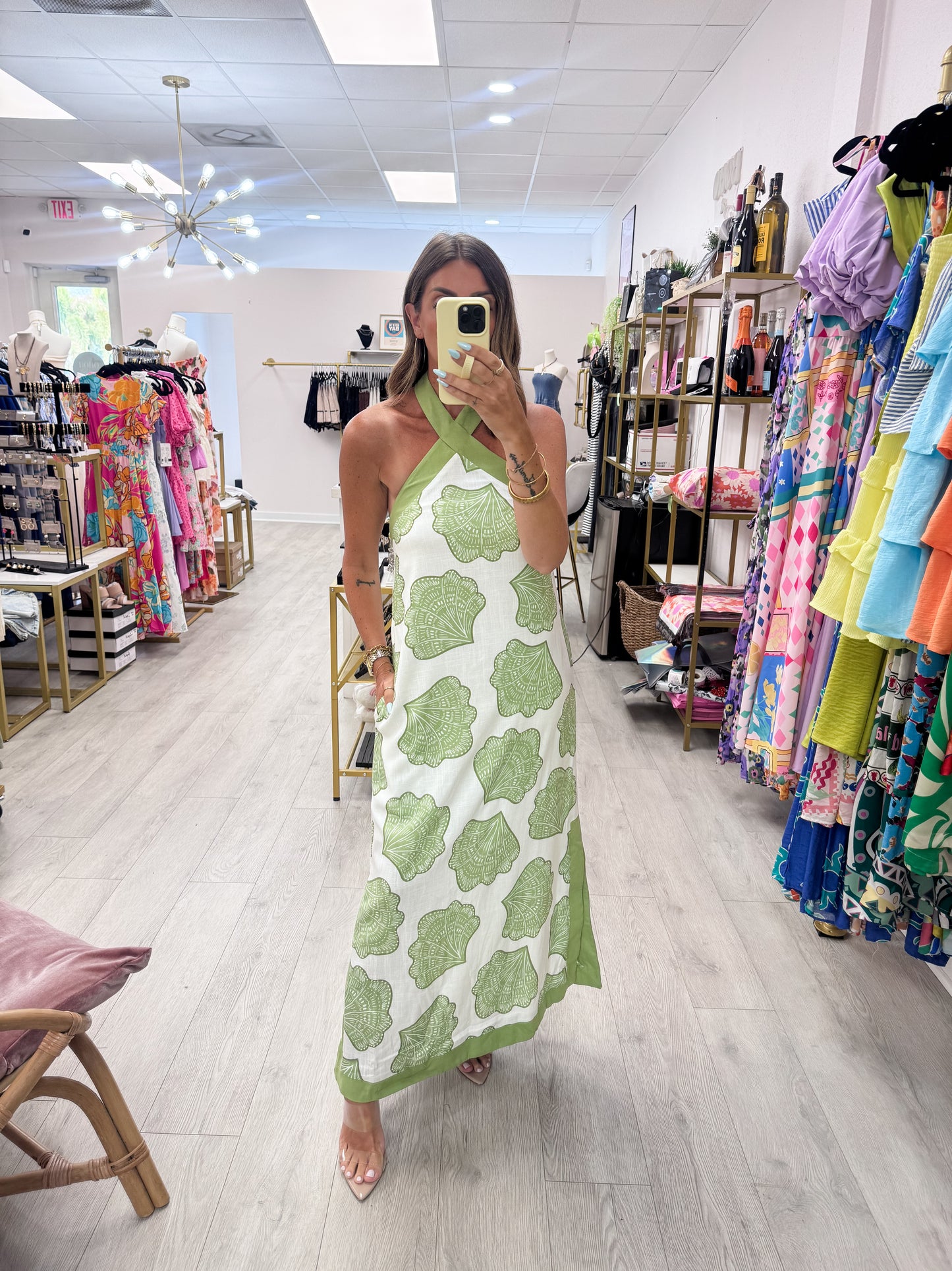 Matcha Shell Maxi Dress