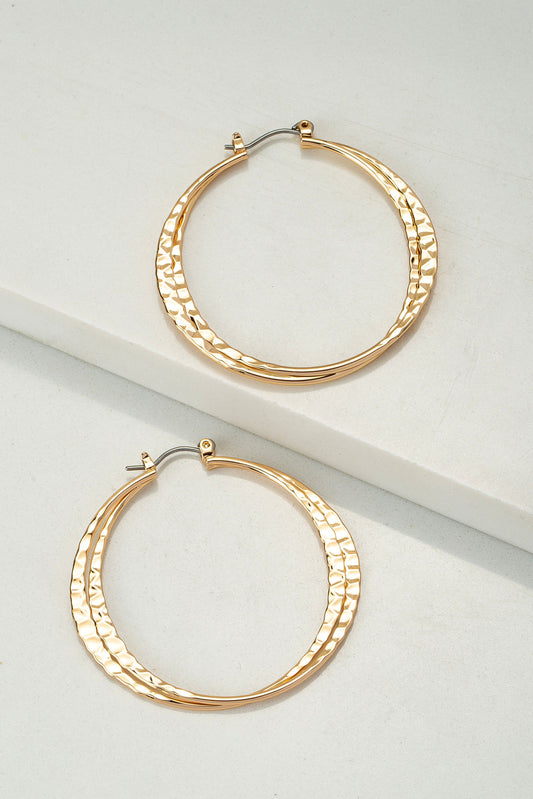 Intertwined hoop Earrings