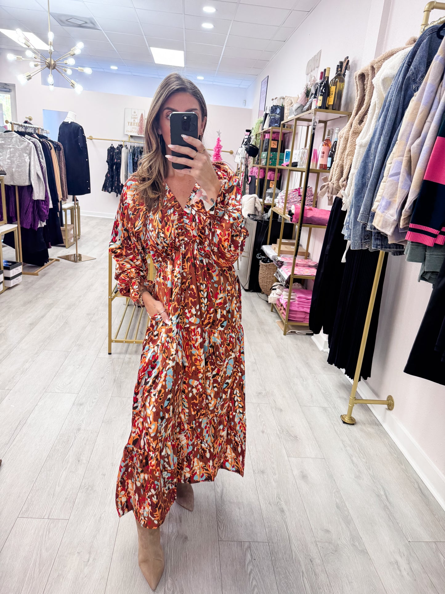 Fall Print Vibes Dress