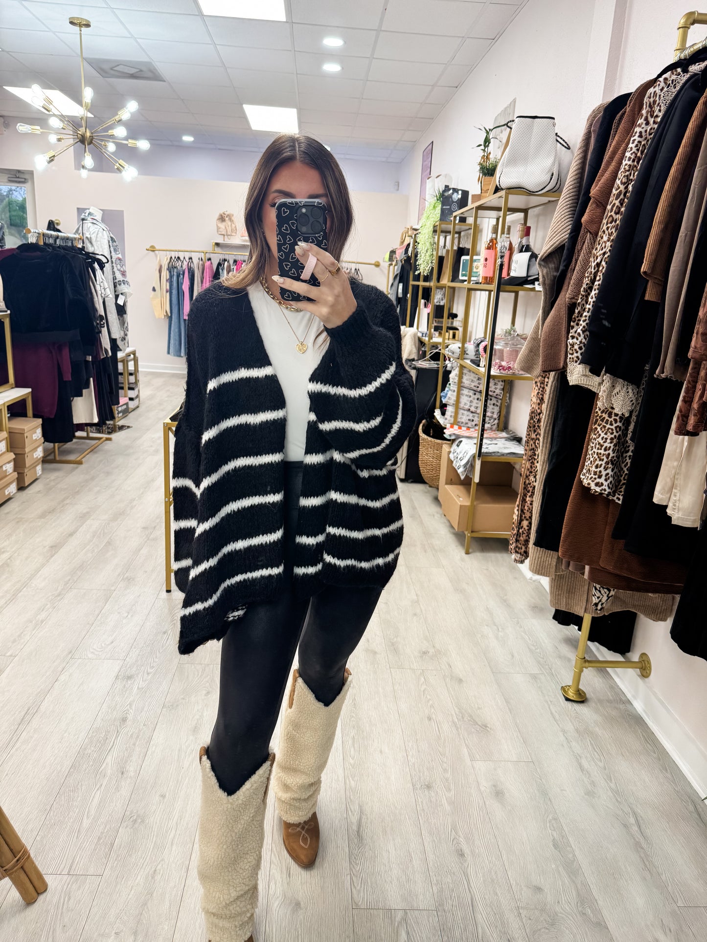 Striped Knit Cardigan