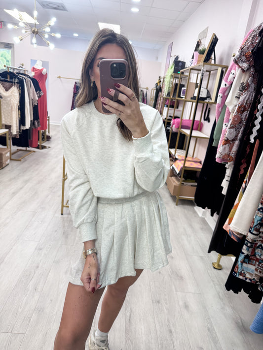 Crewneck & Skort Set