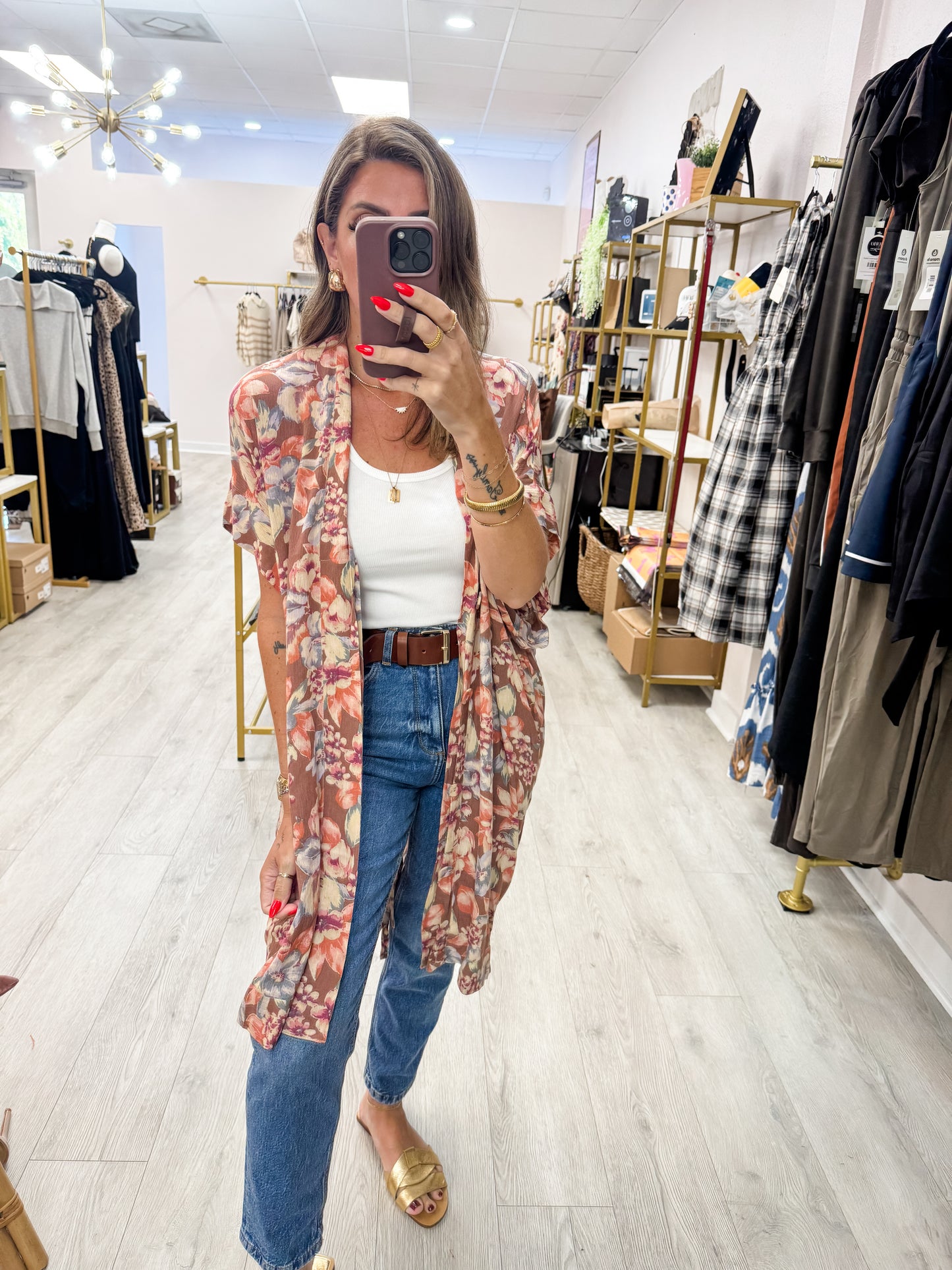 Botanical Kimono Dress